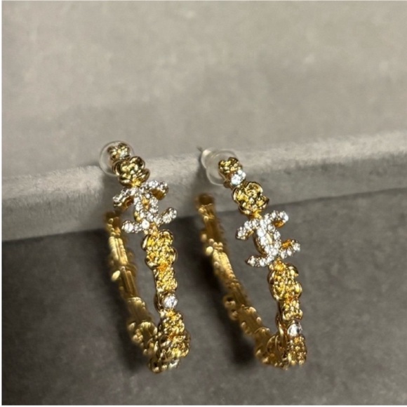 CHANEL Other - CHANEL Gold Hoop Earrings